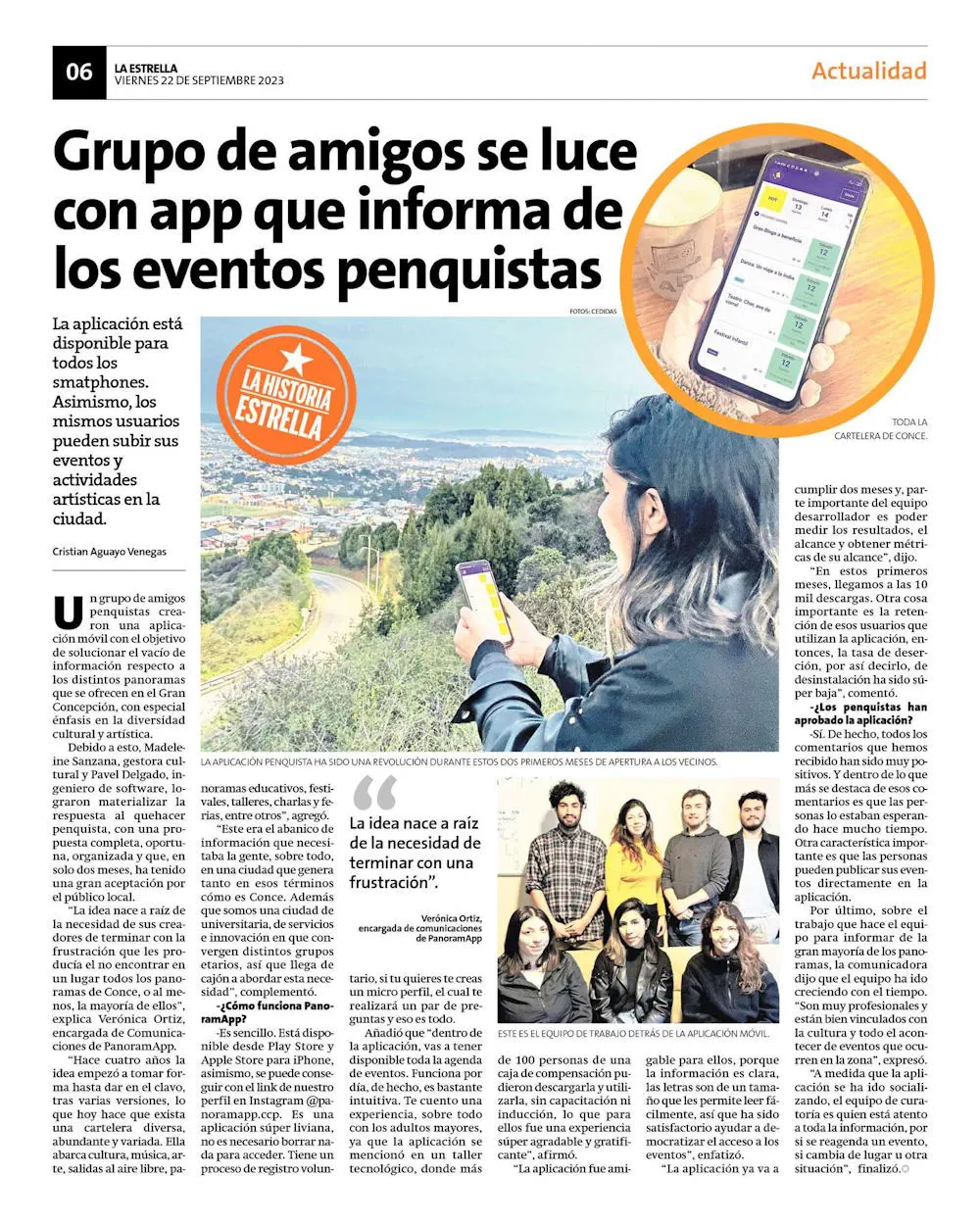 Nota de prensa Diario La Estrella